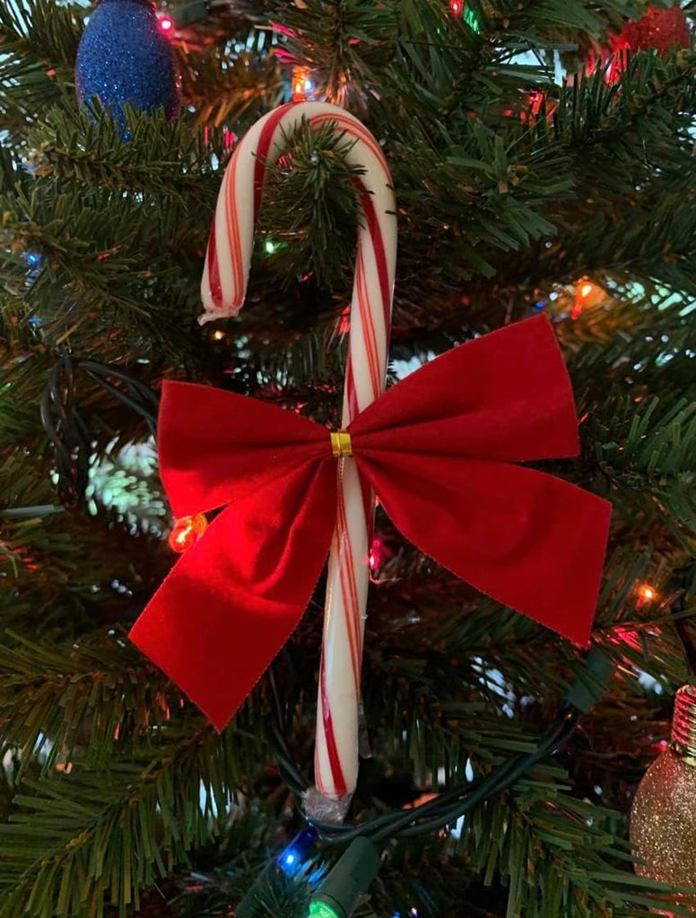 Mini Red Christmas Bows Pack of 24-3.5” x 3.5” Small Bows for Christmas Tree - Red Velvet Bows for Ornaments, Crafts, Candy Canes - Gold Wire Twist Tie for Easy Attachment