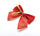 Mini Red Christmas Bows Pack of 24-3.5” x 3.5” Small Bows for Christmas Tree - Red Velvet Bows for Ornaments, Crafts, Candy Canes - Gold Wire Twist Tie for Easy Attachment