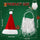 KROGER Santa Hats and Beard for Adults Christmas Costume Decorations Xmas Hats Santa Beard Mask Face Cover for Men Women
