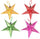 APSAMBR Paper Star Lantern Lampshade Set of 10, 3D Handmade Large Star Pentagram for Christmas Wedding Party, 17.7inch/45cm