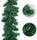 Apsambr 9 Feet Christmas Wreath Garlands Decorations Xmas for Fireplaces Stairs, Garlands for Christmas Party Decoration (Green)