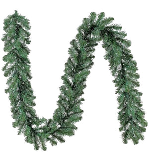 Apsambr 9 Feet Christmas Wreath Garlands Decorations Xmas for Fireplaces Stairs, Garlands for Christmas Party Decoration (Green)