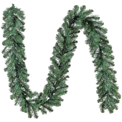 Apsambr 9 Feet Christmas Wreath Garlands Decorations Xmas for Fireplaces Stairs, Garlands for Christmas Party Decoration (Green)